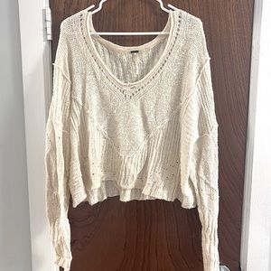 Free People Cream Sweater